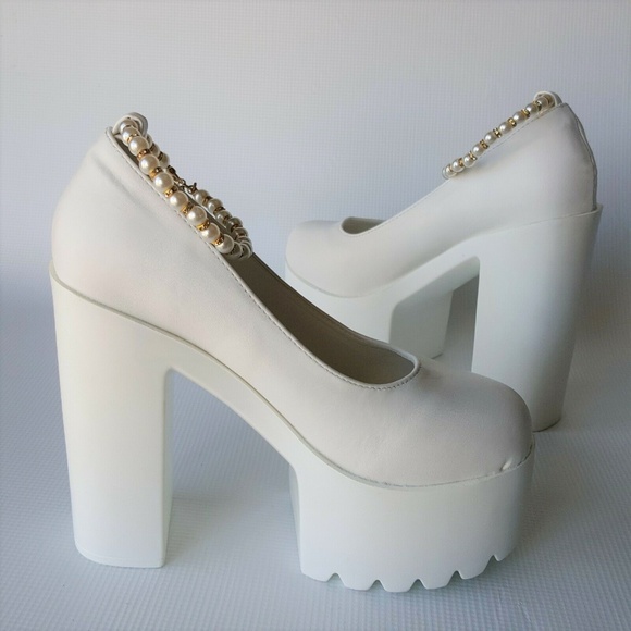 MEILANYA Chunky Platform Ankle Strappy Buckle 7.5 - Picture 7 of 8